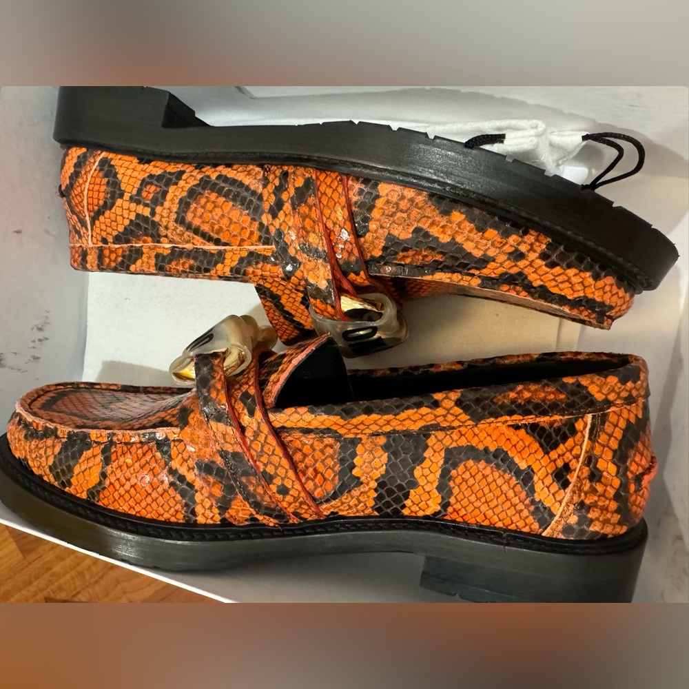 MOSCHINO
Chain Group Python Embossed
Leather Bit Loafers - Picture 7 of 9